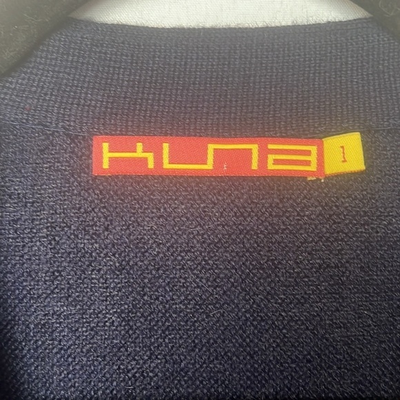 Kuna Alpaca Navy Blue V neck Button-Up Vest Cardigan with Pockets Size 1 Small - Picture 7 of 14